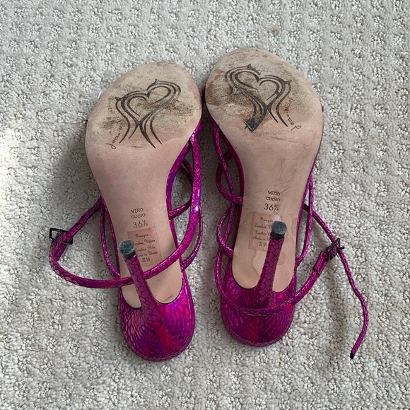 JEAN-MICHEL CAZABAT Fuchsia Heels - Picture 4 of 10